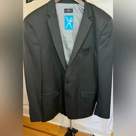 Marc Ecko Men 44L Gray 2-Button Blazer Jacket - Picture 2 of 9